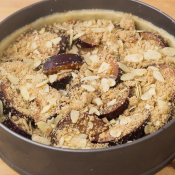 plums with streusel