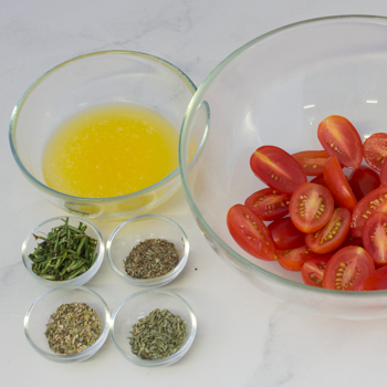 focaccia bread herbed tomatoes