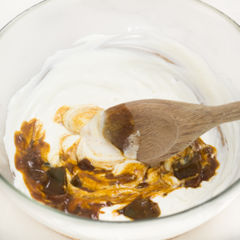 mixing with sour cream
