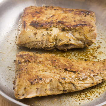 searing pork tenderloin