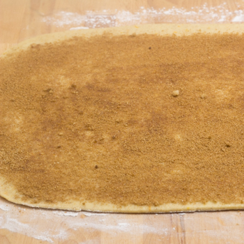 spreading pumpkin butter