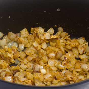 onions in pot