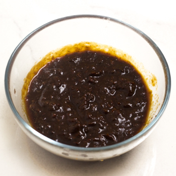 ancho chilies blended up