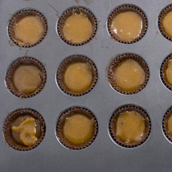 caramel in muffin tin