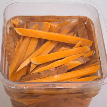 soaking the yams
