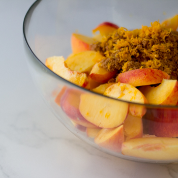 peach cobbler how to-