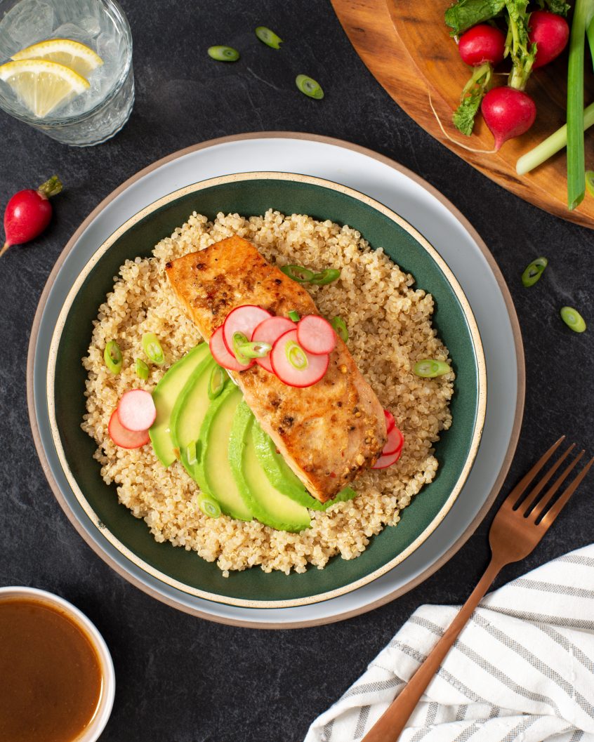 Mirage Baked Salmon Quinoa Power Bowls